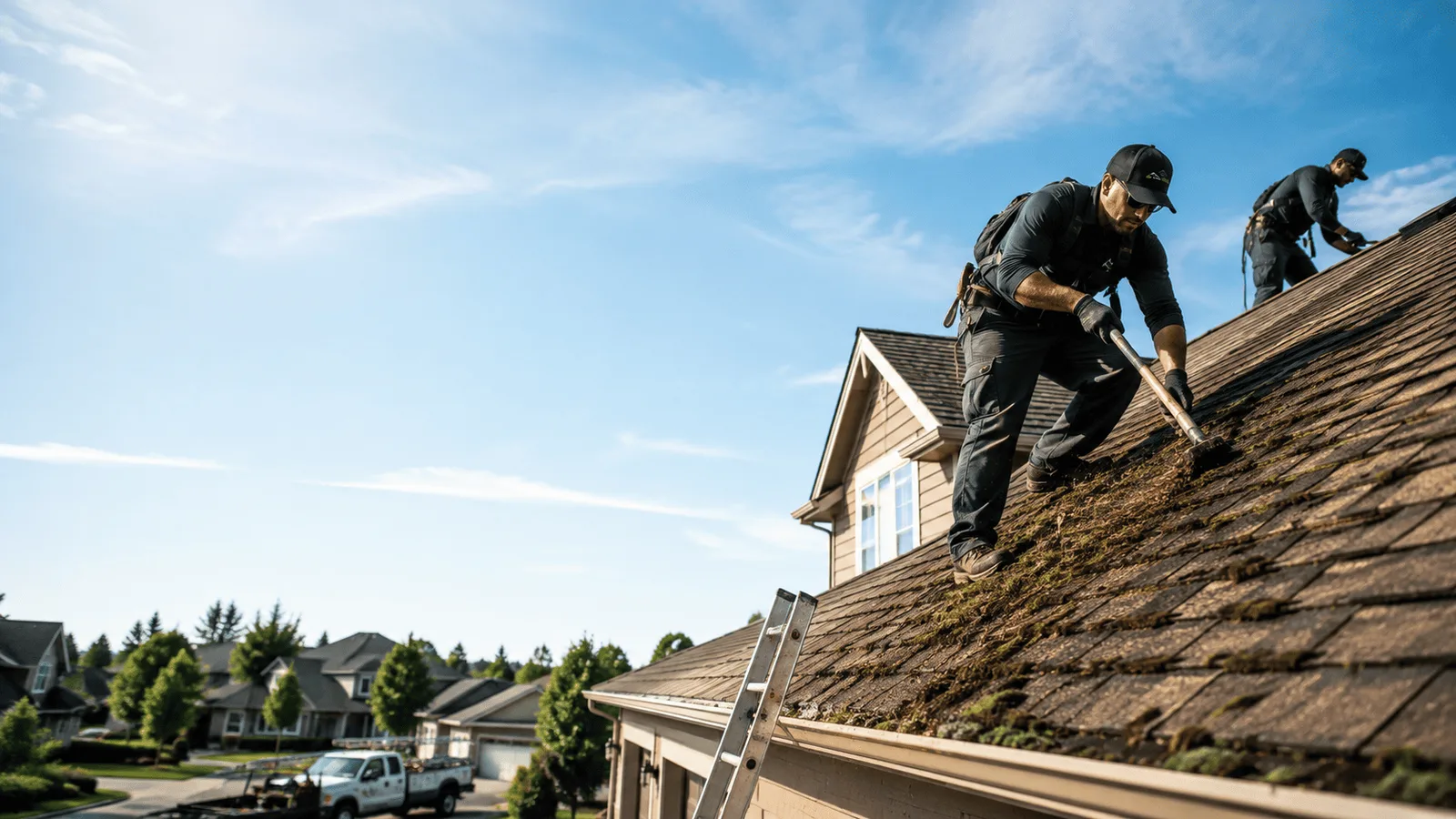 Roof Moss Removal in Ballwin, MO near me